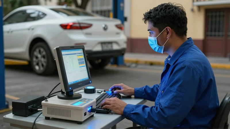 Mecánica revisa coche en CDMX con tecnología avanzada