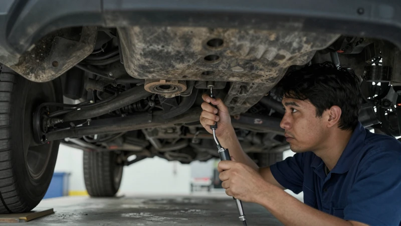 Revisión vehicular profesional bajo detalle cinematográfico