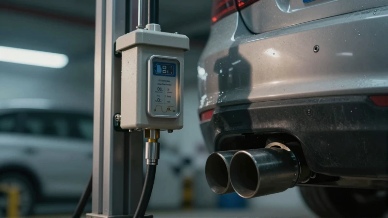 Inspección de gases con sensores en detalles industriales